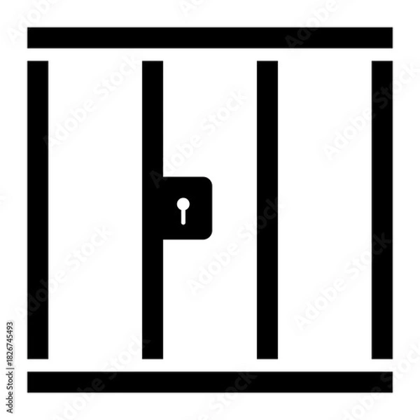 Obraz prison jail glyph icon