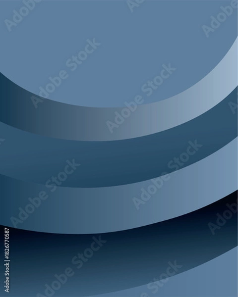Fototapeta Abstract Curve Blue Background Vector Design