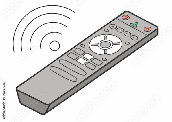 Obraz Effortlessly control your entertainment with this sleek remote, ensuring ultimate relaxation and convenience in your modern home or office setting