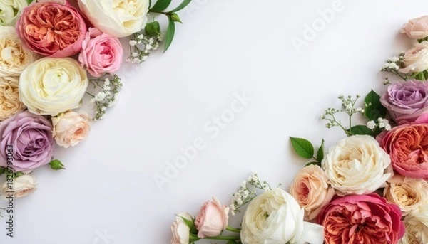 Obraz Floral arrangement celebration indoor photography bright light close-up beauty of nature and artistry in flower design