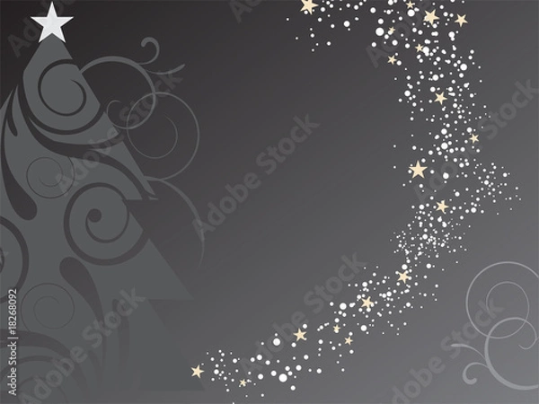 Fototapeta Eleganter Weihnachtshintergrund