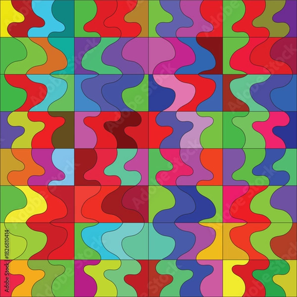 Obraz abstract christmas tree, christmas tree seamless pattern