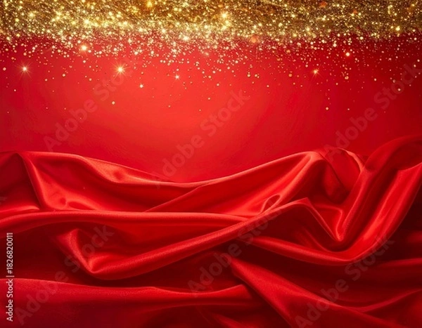Fototapeta red christmas background