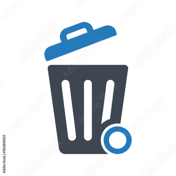 Obraz Trash can icon. Garbage, recycle bin icon