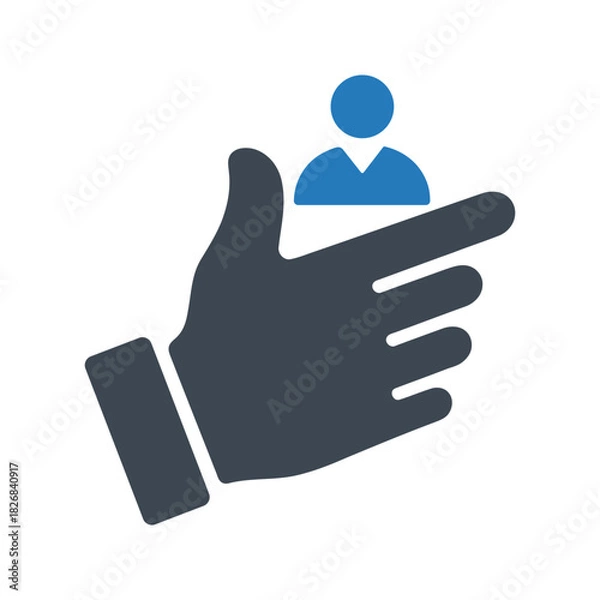 Obraz Loser sign hand gesture icon