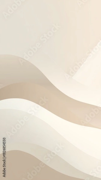 Fototapeta A minimalist soft neutral background perfect for fostering a calm mindset and enhancing tranquility in any space.