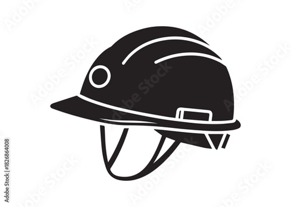 Obraz Hard hat icon, Hard hat silhouette vector