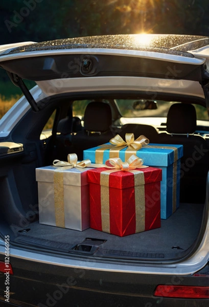 Obraz Present. Holiday. Gift.. Generative AI