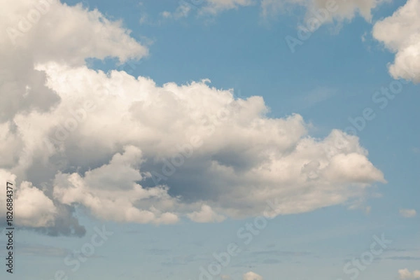 Obraz blue and white background, in the photo blue sky and white clouds