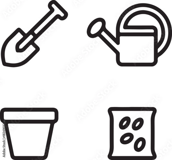 Fototapeta Web icons set for design and technology elements