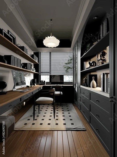 Obraz 3d render study room