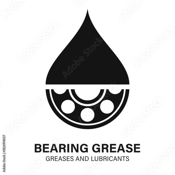 Obraz Bearing grease web icon