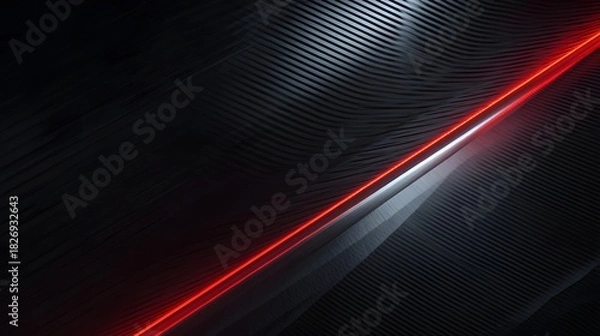 Fototapeta futuristic background tech red neon abstract geometric lines modern design