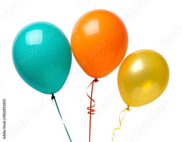 Obraz Colorful balloons floating in the air party or celebration theme