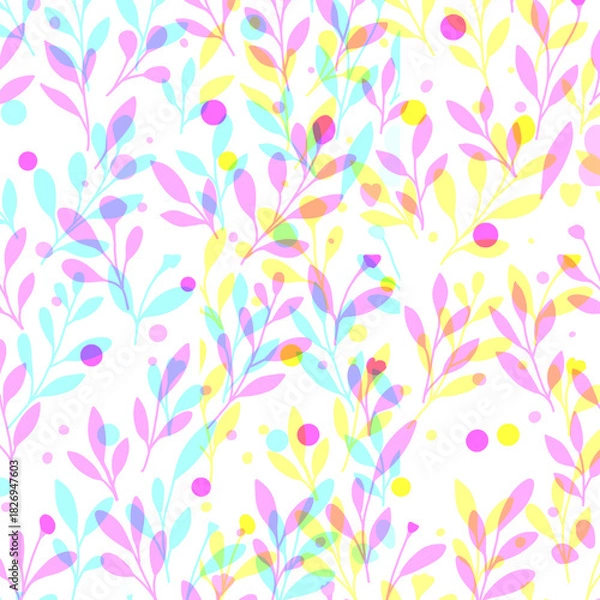 Fototapeta seamless floral pattern