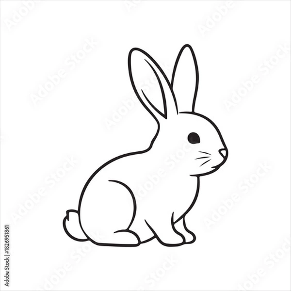 Obraz vector illustration of a rabbit