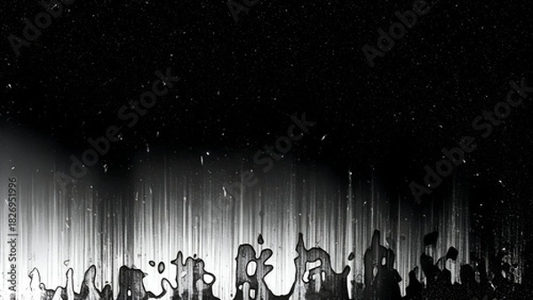 Obraz Dark Grunge Texture with Dripping Effect and Streaks