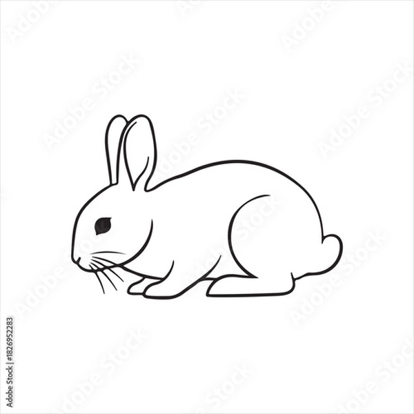 Obraz vector illustration of a rabbit