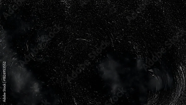 Obraz Dark Textured Background with Swirling White Streaks