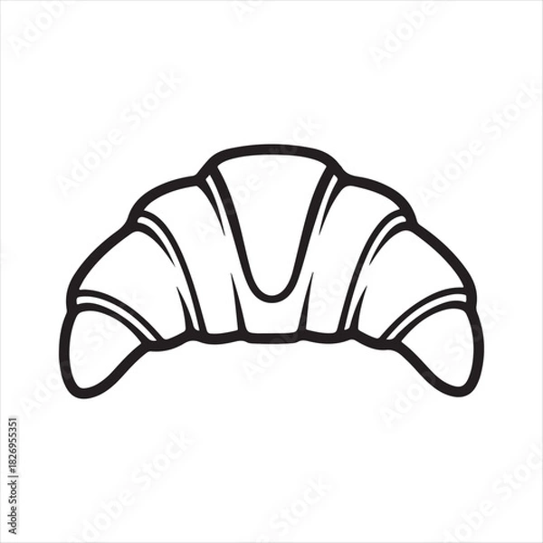 Obraz vector illustration of a white bread