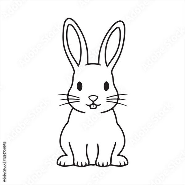 Obraz vector illustration of a rabbit