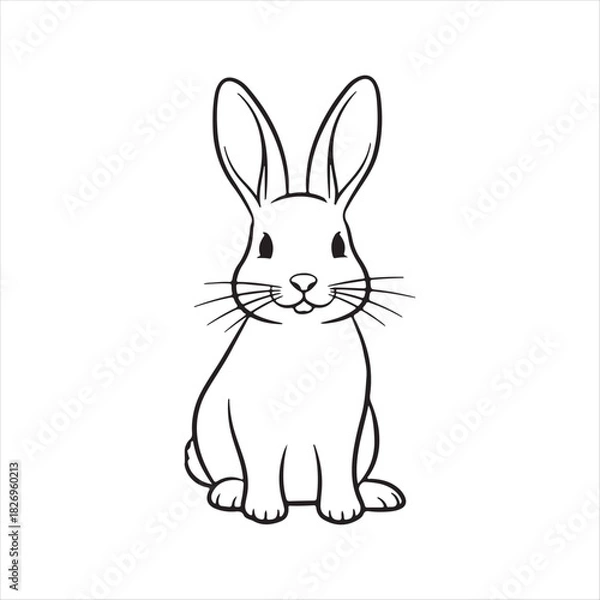 Obraz vector illustration of a rabbit