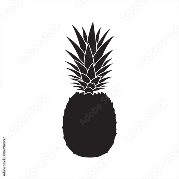 Obraz pineapple on a white background