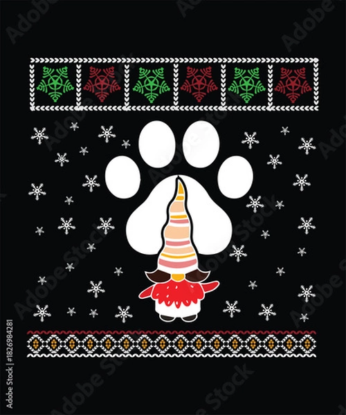 Obraz CHRISTMAS JUMPER VECTOR TSHIRT DESIGN