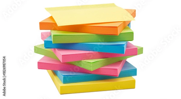 Fototapeta Colorful Stack of Sticky Notes