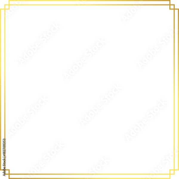 Obraz 네모-사각-프레임-틀-라인-글상자-텍스트박스-전통문양-전통무늬-전통장식-비어있는-골드-그라데이션-금박-라인 프레임