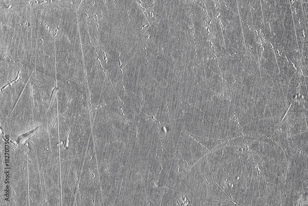 Fototapeta texture of old metal with scratches and cracks. silver plate metal background