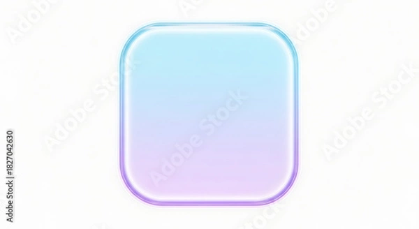 Obraz Abstract modern square icon, a vibrant blend of blue and purple, perfect for design and UI
