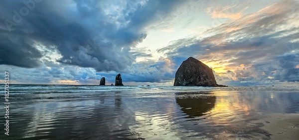 Obraz Haystack Rock Sunset