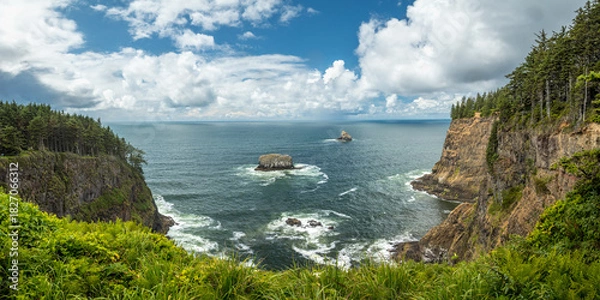 Obraz Cape Meares' stunning ocean cliffs