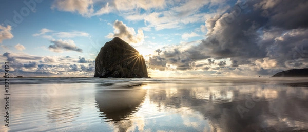 Obraz Haystack Rock Sunset