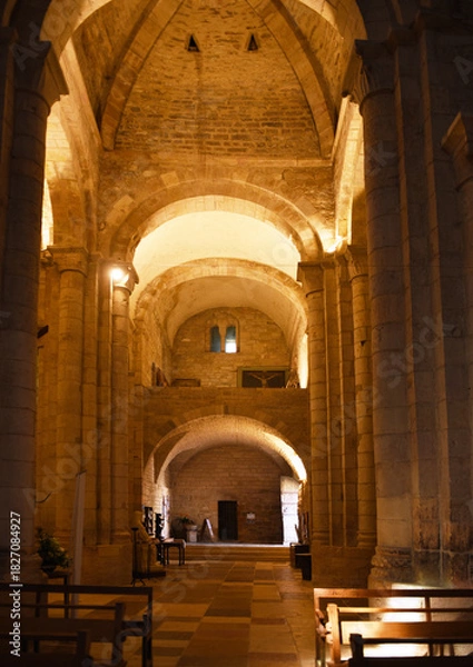 Fototapeta Villeneuve d'Aveyron France Eglise du St Sépulcre