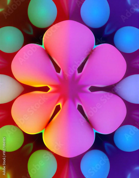 Obraz abstract background with flowers