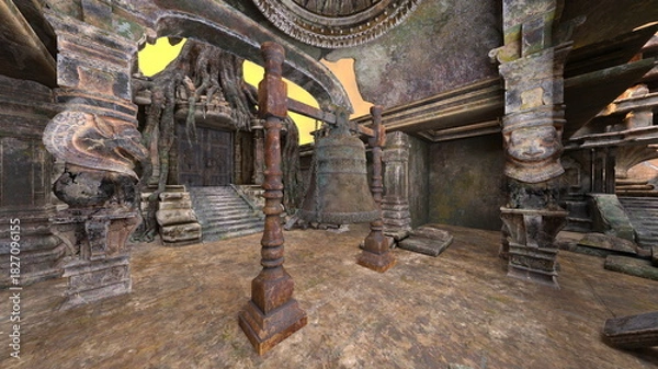 Fototapeta 古代遺跡　3DCGレンダリング