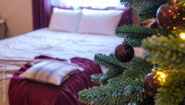 Fototapeta christmas tree decorations