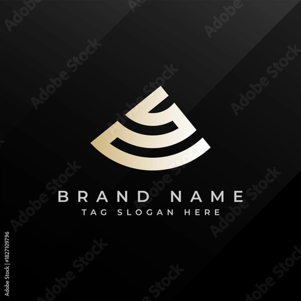 Obraz Abstract Monogram Logo Design Professional Branding