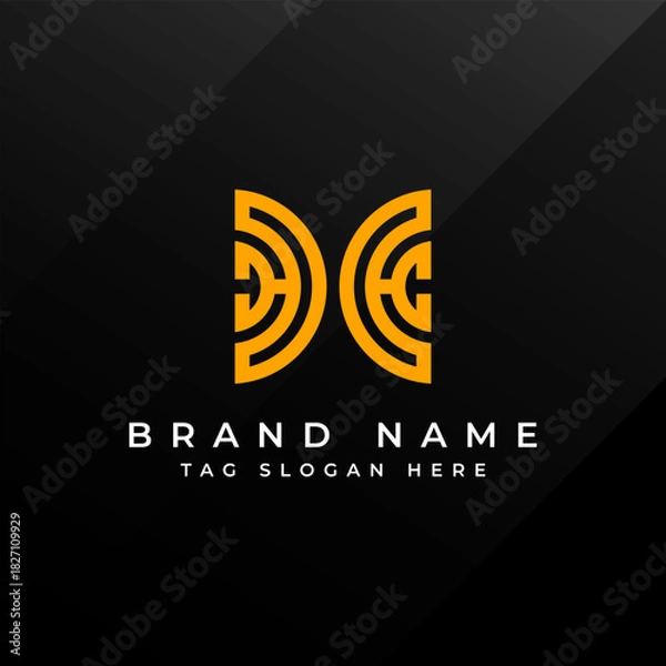 Obraz Abstract Monogram Logo Design Professional Branding