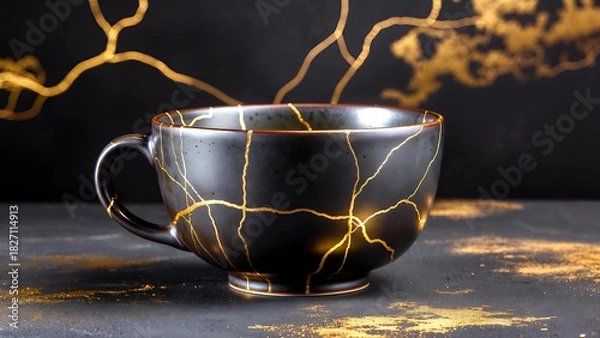 Fototapeta beautiful large designer cup