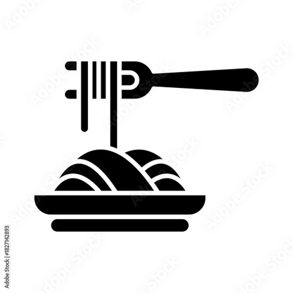 Obraz Spaghetti icon