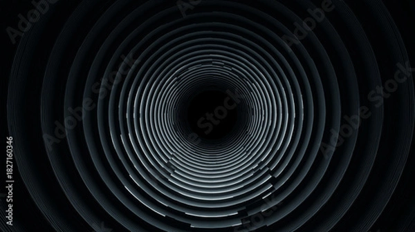 Obraz Ethereal vortex: A hypnotic spiral of light and shadow