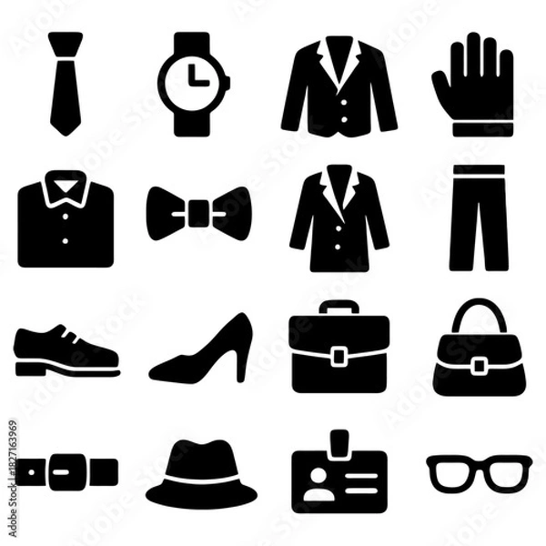 Fototapeta Essential Elements: An elegant composition of clothing, accessories, and business essentials. Timeless staples perfectly presented. 