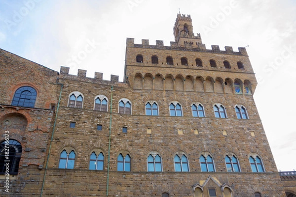 Obraz Palazzo Vecchio Tower and Historic Facade