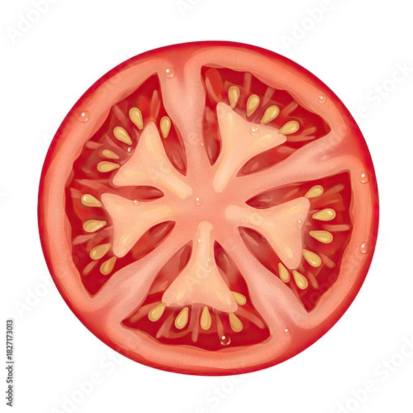 Fototapeta slice of tomato