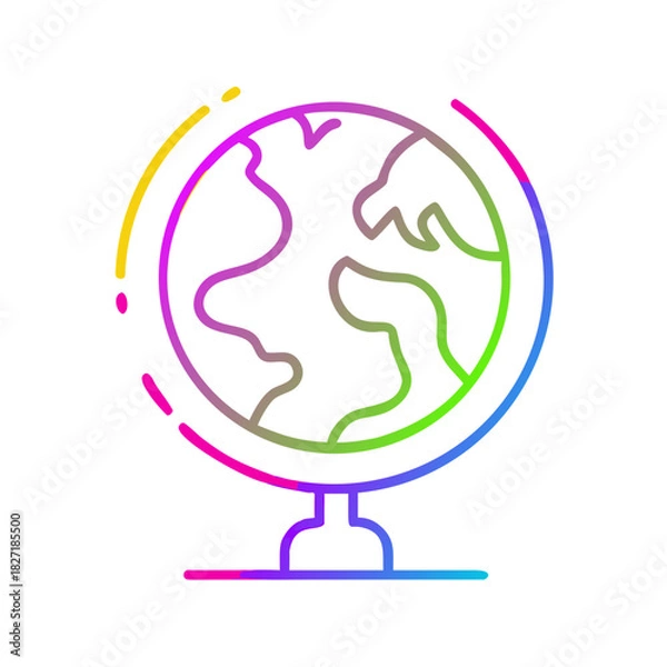 Fototapeta icon earth world global