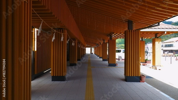 Obraz 秋の津和野駅前3