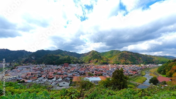 Obraz 津和野城下町見晴らし広場からの眺め1